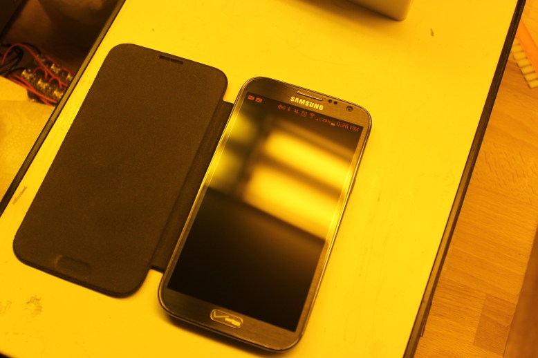 That's no cell phone, its a transluminator!