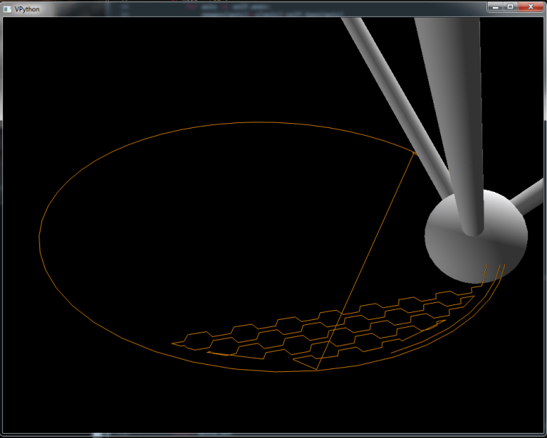 Running some sample G code in the simulator